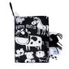 Multifunctional Tear-Proof Cloth Book: Educational Baby Rattle & Enlightenment Toy