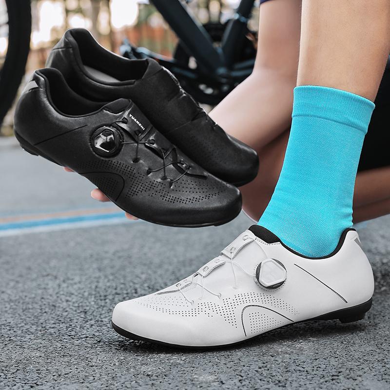 Unisex Road Bicycle Shoes Men Cycling Sneaker Mtb Clits Route Cleat Dirt Bike Speed Flat Sports Racing Women Spd Pedal