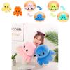 Adorable Double-sided Flip Reversible Octopus Plush Toy For Kids With Soft Texture