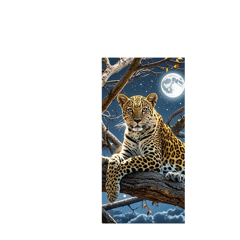 Black Lion White Tiger Stripe Water-Absorbent Quick-Drying Bathrobe Sports Shawl Towel Special Equipment and Supplies For Beach