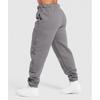 Gymshark Embroidered Oversized Jogger Brushed Grey B1c9z Gchk