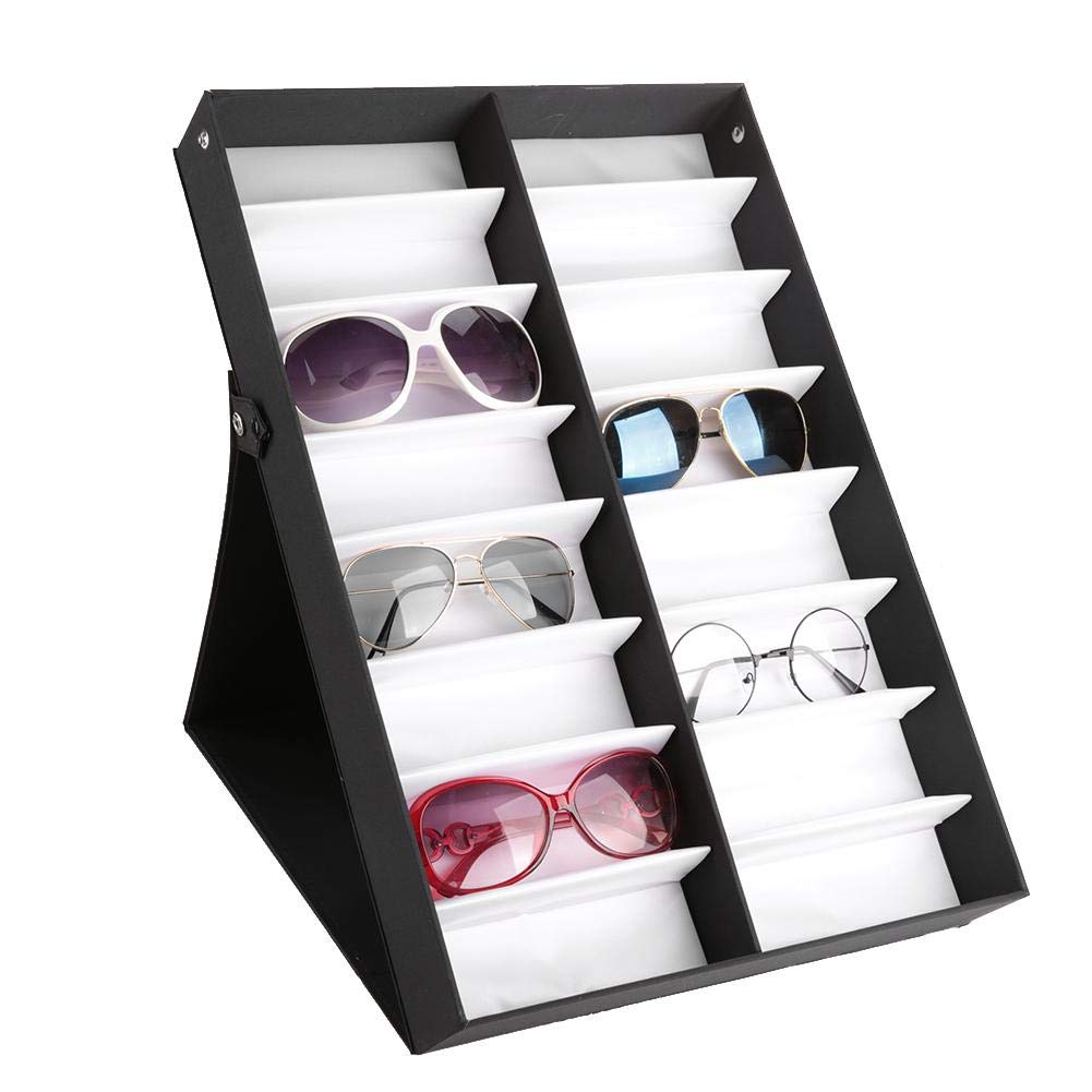 Sunglasses Display Glasses Storage 16 Slots Sunglasses Display Eyeglasses Glasses Display Sunglasses Glasses Storage Holder Box Case, Box, Case,