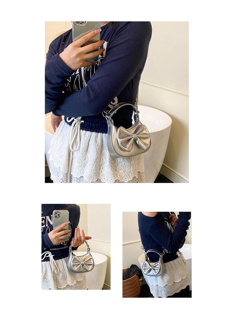 Módna Crossbody peňaženka na mince pre deti s mašľou