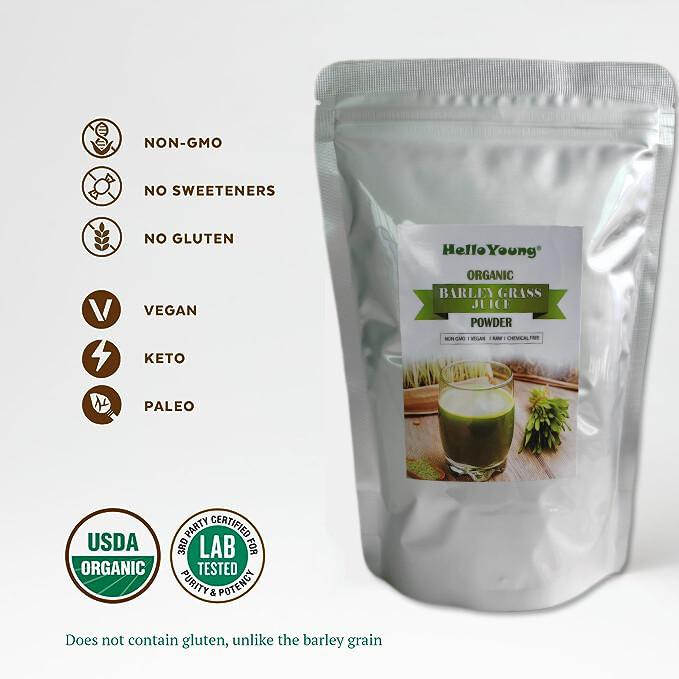 250g Premium Barley Grass Powder Green Tea Natural Organic Barley Grass Powder