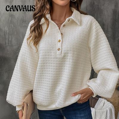Hanorac largi de damă, de culoare solidă, toamnă și iarnă, pulover casual