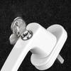 2Pcs Aluminum Alloy Window Handles Lock With Key & Screws Balcony Door Handle Lockable Double Glazing Window Handle