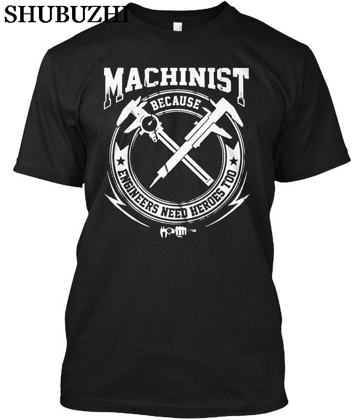 Easy-Care Machinist Because Engineers Need Heroes cotton Summer Brand Casual Funny Cotton Short Sleeve Novelty T-Shirt S разноцветный