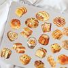 50 Transparent Cartoon Bread Baking Sticker Pack Waterproof Transparent PET Manual Material Decorative Guitar Notebook