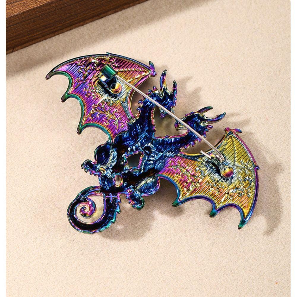 Sparkling Metal Dragon Brooches Novelty Elf Animal Brooch Fashion Brooch Pins Prom