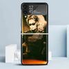 J-Jackson Wang Singer Black Cover for Samsung Galaxy Z Flip 7 6 5 4 3 5G Phone Case Flip7 Flip6 Flip5 Flip4 Flip3 Pattern Case G