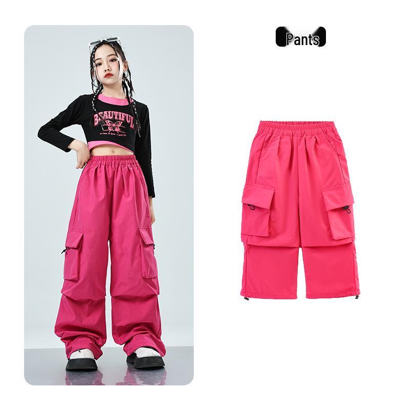 Girls' Trendy Street Dance Hip Hop Performance Outfit