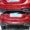 2 Stück Edelstahl Auspuffrohr Abdeckung Zierleiste für Mercedes Benz A B C E GLC GLE Klasse W176 W246 W205 W213 AMG Auto Styling