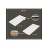 Excellent quality soft heat-resistant antibacterial cutting board, large, brown, 400 x 250 x H13