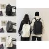 Simple Solid Color Large Capacity Student Leisure Backpack For Daily Use