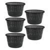 Large Aquatic Plant Basket Height 5 Inches Aquatic Net Pots 5-Piece Set Multipurpose Application Optimal Water Circulation