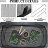 Foldable Plant Protection Netting Raised Beds Bird Control Garden Row Covers with Ground Stakes Mesh Plant Cage Flower Beds