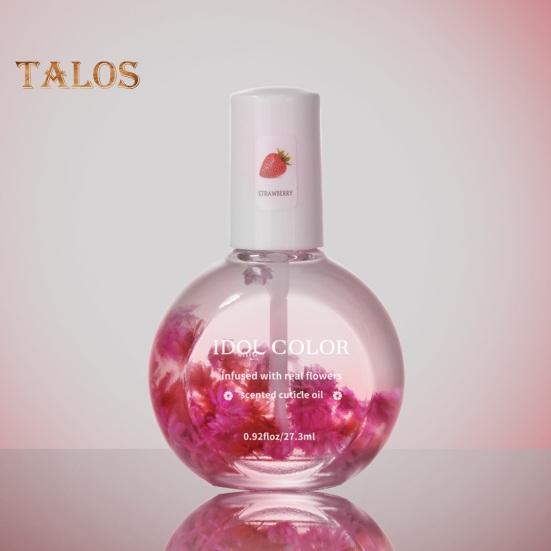 Nail Oil with Dried Flower Extracts Nourishing Moisturizing Treatment for Stronger Nails Floral Fragrance Gel Polish Nail Care Oil for Manicure