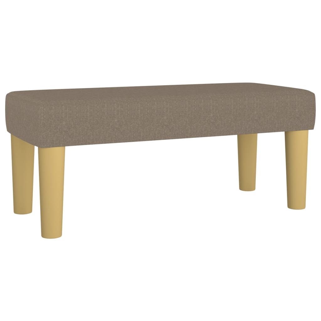 Vidaxl Letto Continentale Con Materasso, Taupe, Tessuto, 120X200 Cm