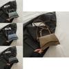 Elegant Women's Casual Pu Handbag Stylish Solid Color Small Square Bag For Fall