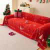 Christmas Chenille Sofa Covers Festival Decoration,All Seasons Blanket Sofa Towel,Living Room Sofa Cover,Anti-cat Scratch Cover