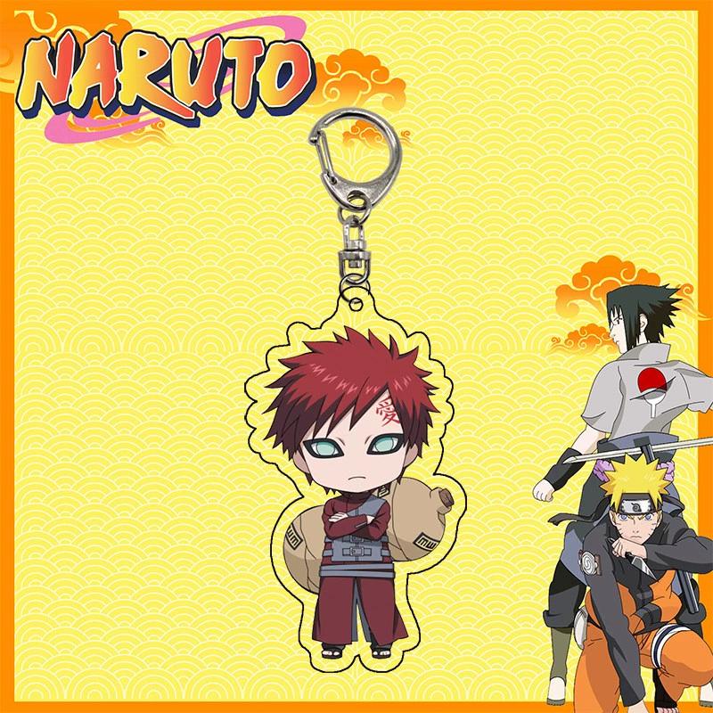 Anime Naruto Akryl nyckelring tillbehör Uzumaki Naruto Tecknad nyckelring