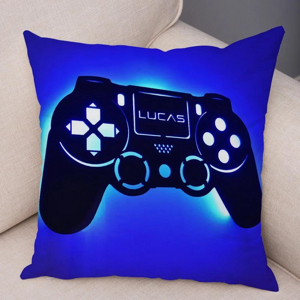 Game Room Decoration  Player Dazzle Handle Series Pillowcase Home  Boy's  Bedroom  Cushion Cover