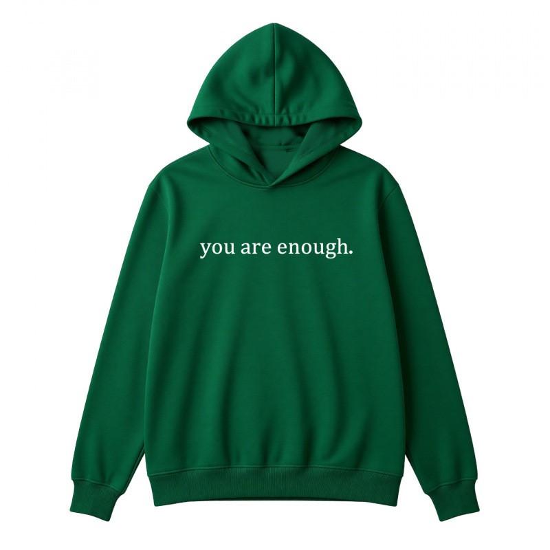 Unisex Oversized Hooded Sweatshirt With Letter Print Fleece Lined Kangaroo Pocket Long Sleeve Streetwear Top