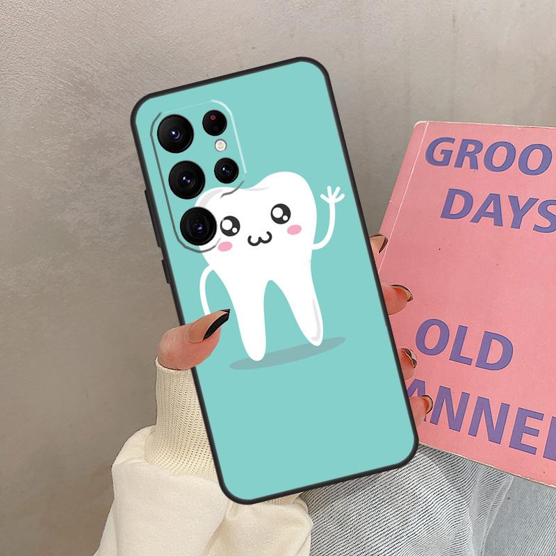 Dentist Tooth Dental Hygienist Case For Samsung Galaxy S25 Ultra S20 S21 S22 S23 S24 Ultra S9 S10 Plus S25 FE Cover Coque