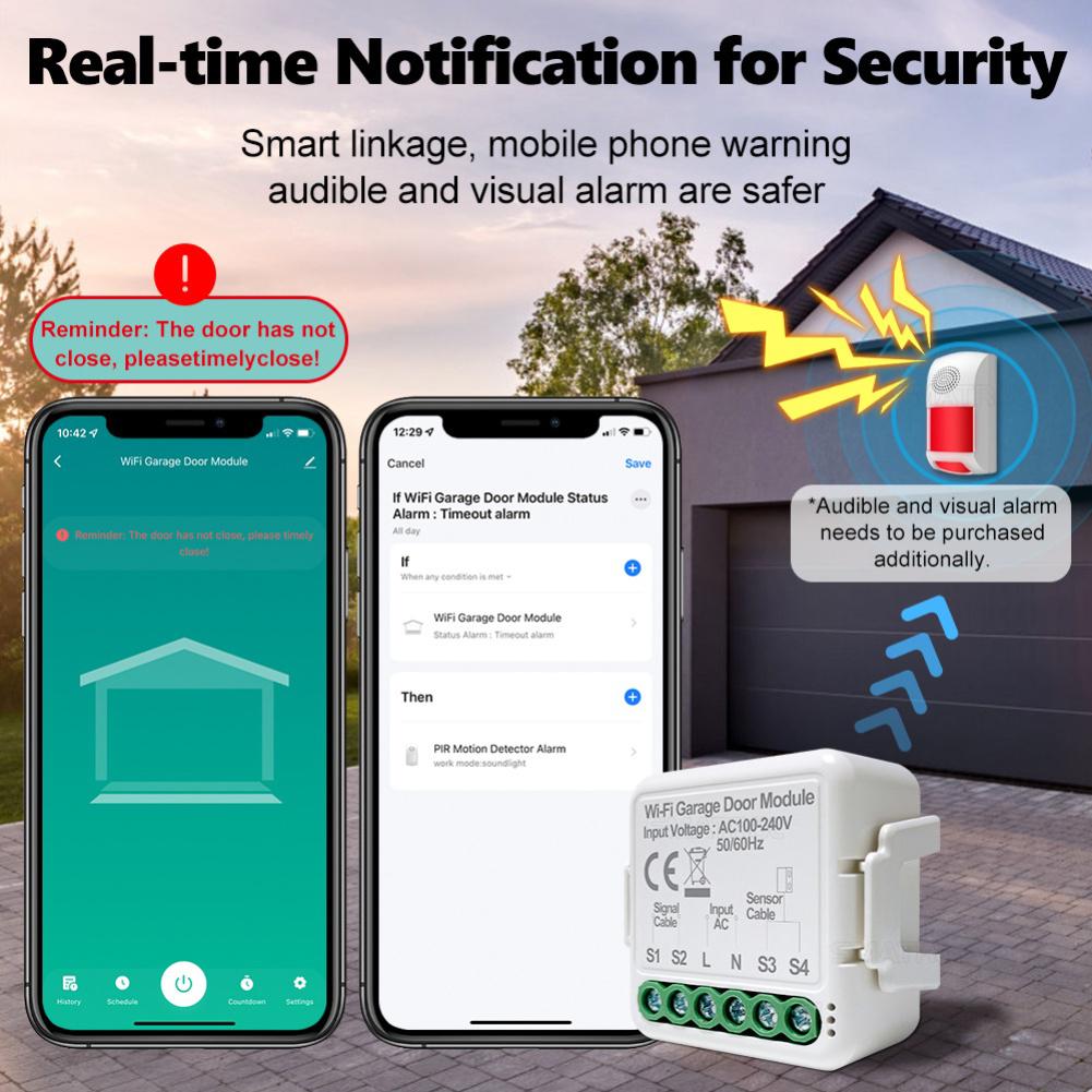 Remote Control Switch Smart Garage Door Switch Garage Automation App Control Supported Garage Door Automation For TUYA App