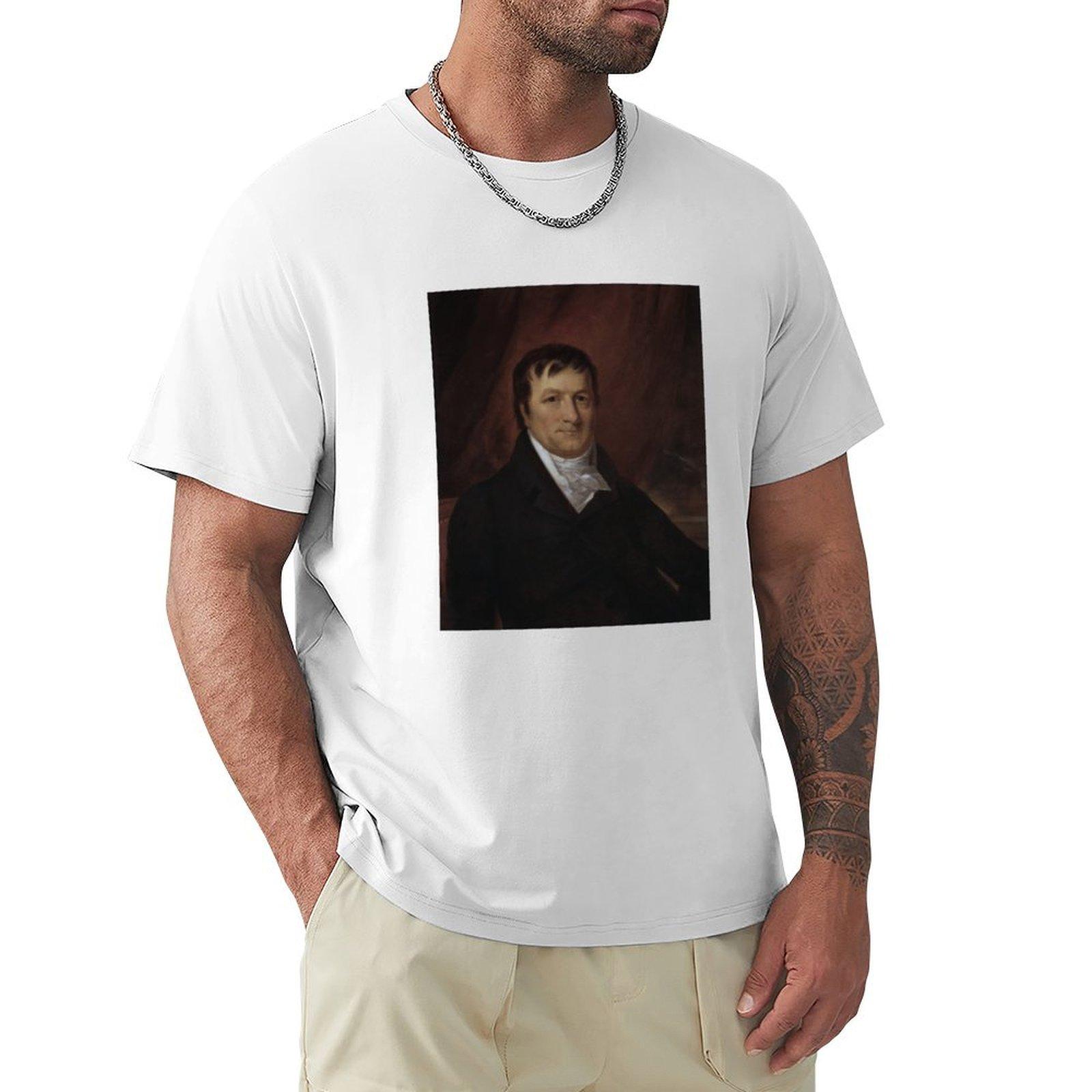 John Jacob Astor Portrait By John Wesley Jarvis Tshirt Casual Fashion Short Sleeve Cotton Tshirt S