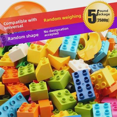 Bulk Building Blocks for Kids - Compatible with Lego, Animal-Themed, Large Particle