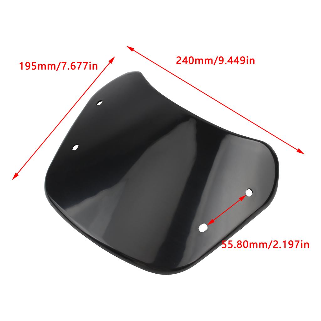 For Honda NAVi 5-7Inch Retro Motorcycle Modified Headlight Windshield Front Windscreen Deflector For Yamaha Kawasaki Suzuki
