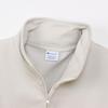 Champion TECH TERRY HALF ZIP SWEATSHIRT Pale Long Crew Stretch USA Script Logo Embroidery Women's WEAVE(R) (CW-BS001), White, Sleeve, Neck,