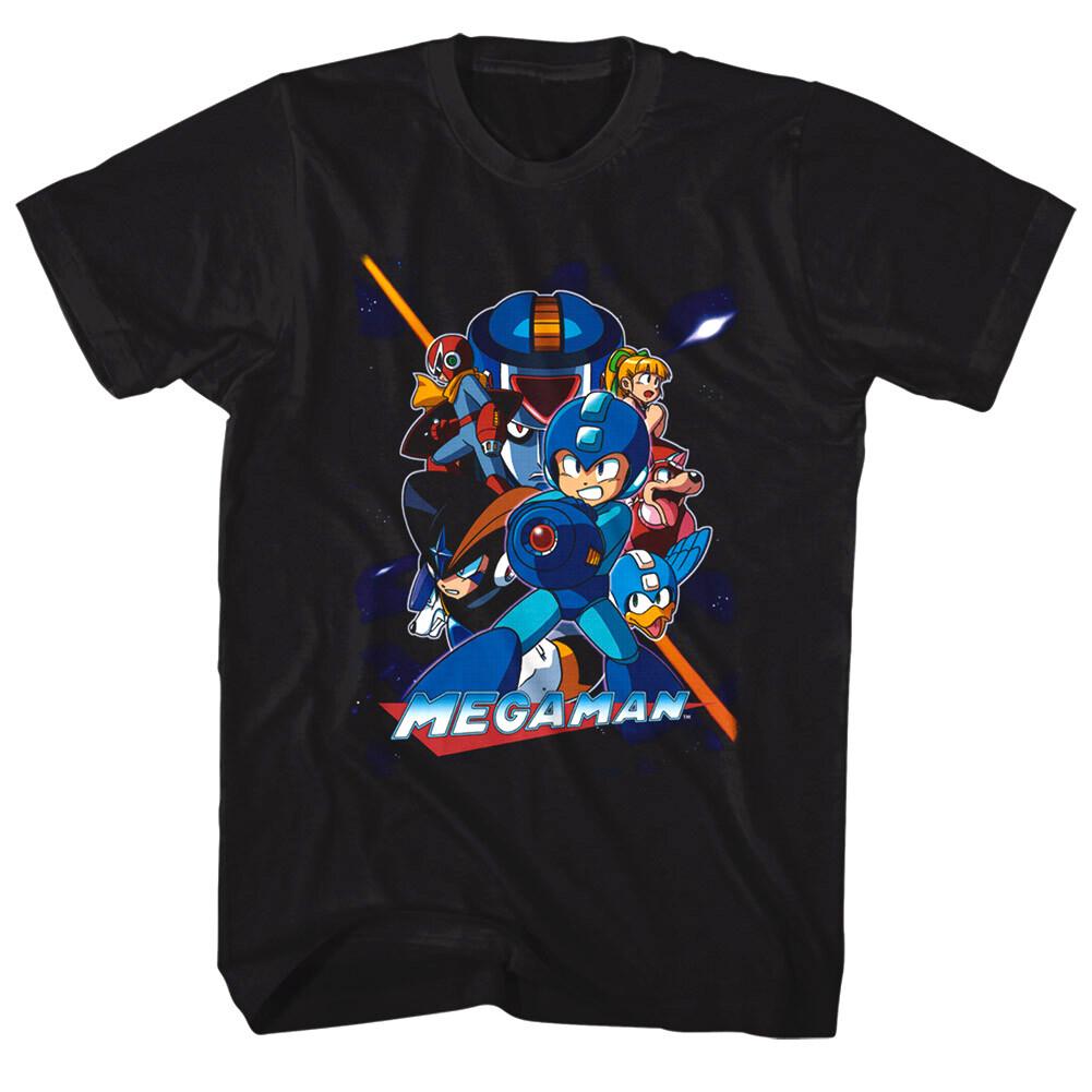 MegaMan Character Collage T Shirt L