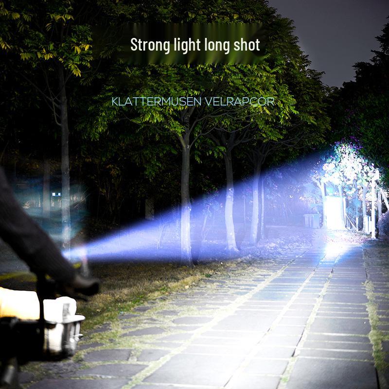 Bicycle Phone Holder & Horn with Super Bright Light for Night Riding