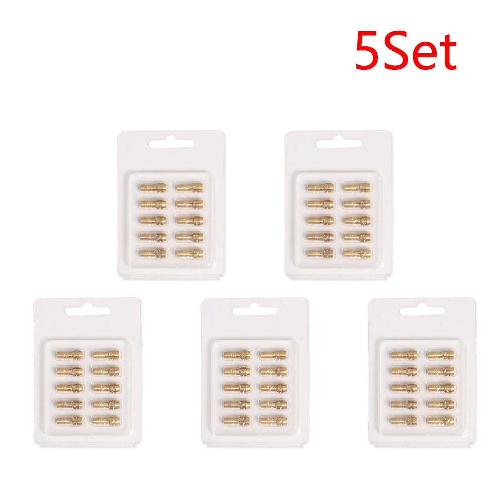 10pcs Mini Brass Collets Chucks Rotary Tool Drill Brass Collet Accessories Mini Drill Chucks for Twist Drill Motor Shaft Grinder