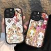 Anime S-Sugar Sugar Phone Case For IPhone 16 15 14 13 12 11 Pro Max Plus Leather Cover