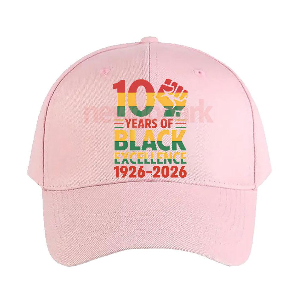 

100 Years of Black Excellence 1926026 Black History Month Afro Pride Baseball Cap Adult Adjustable