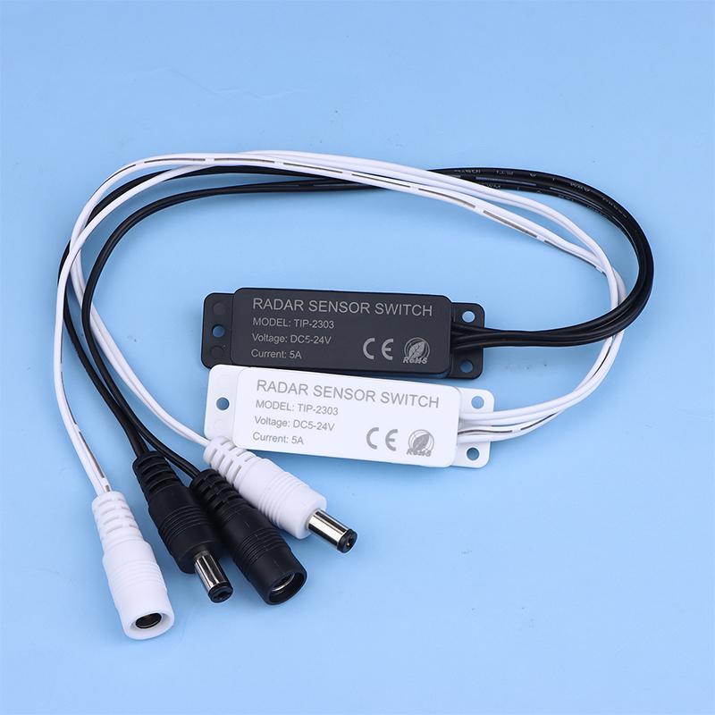 Dc 5-24V 5.8G Microwave Radar Sensor Switch Controller Human Body Induction Switch For Pwm Led Monochrome Bar Light