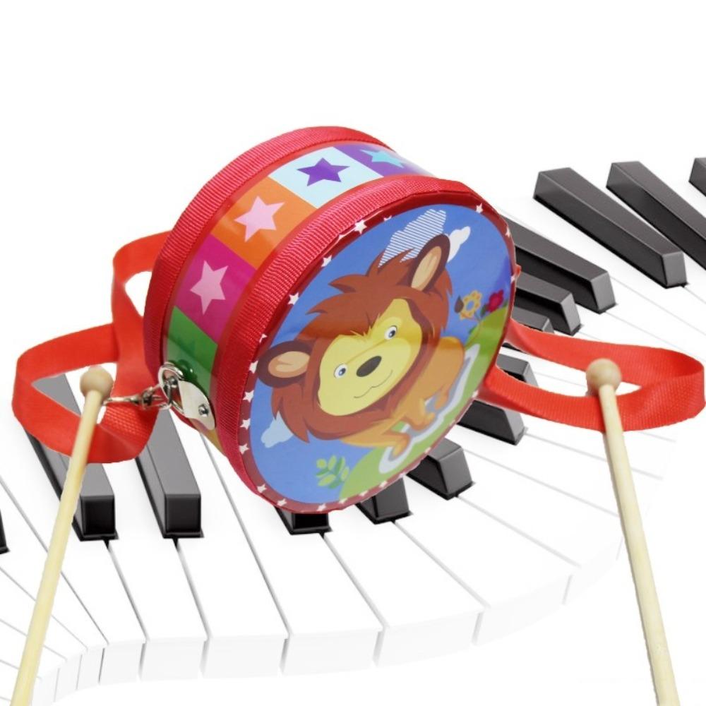 Animal Pattern Children's Drum Toy Double Sided Kids Hand Drum Musical Instrument Toy  Percussion