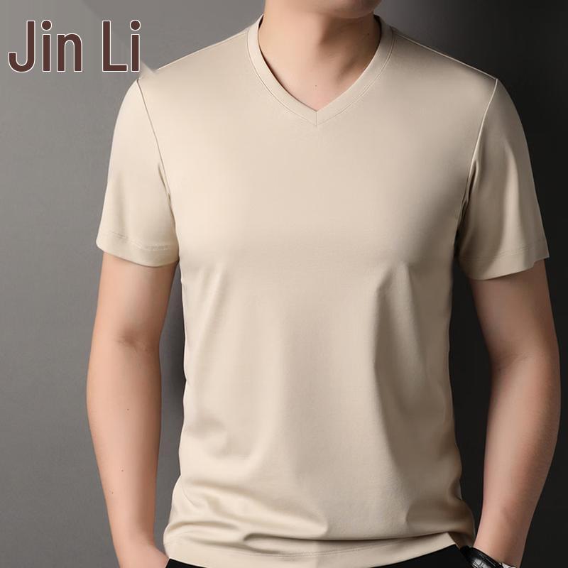Men s Linen Cotton Blend Short Sleeve T-Shirt 52/XL