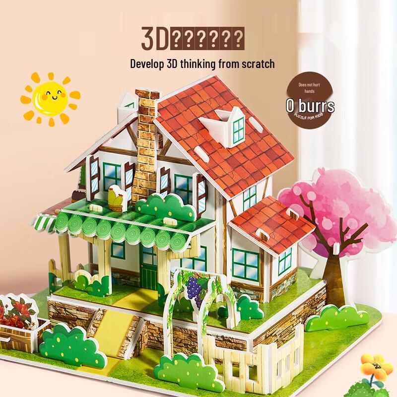 Creative DIY 3D Puzzle Building Blocks for Kids