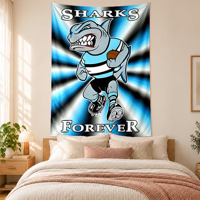 Cronulla Sharks Tapestry highquality for decorating living room bedroom dorm walls ideal as bedroom wallart orholiday gift