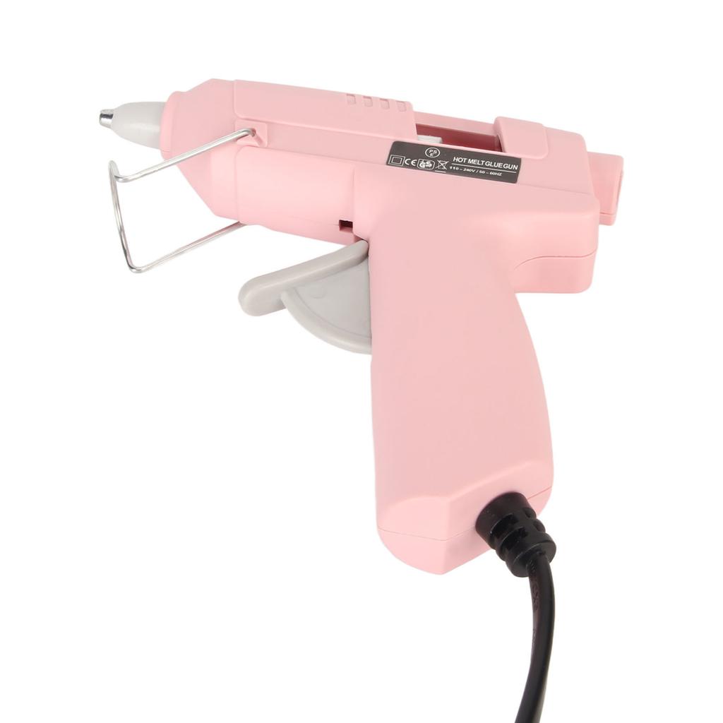 Heißklebepistole Schnelles Vorheizen Hohe Leistung Kleine Heißschmelzklebepistole mit 100 Klebestiften für DIY Basteln 110-240V EU