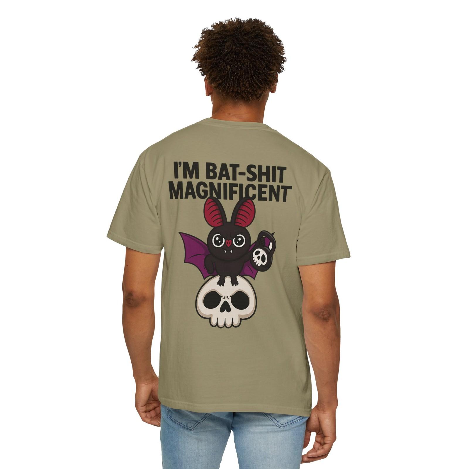 Bat-Shit Magnificent Unisex T-Shirt | Fun Halloween Tee, Cute Graphic [...] S разноцветный