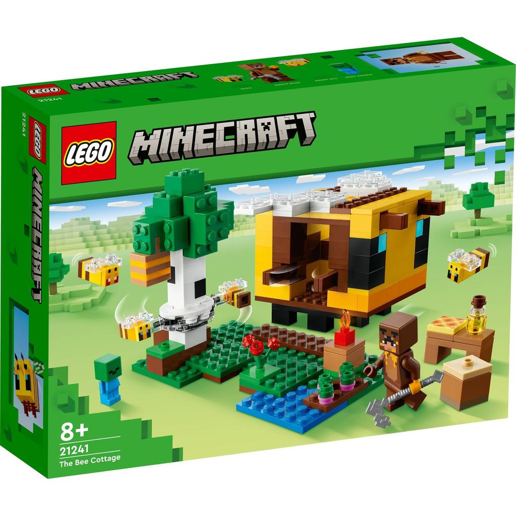 LEGO Minecraft Bee Cottage Toy Present Birthday Block Christmas Boys Girls Children 8 Years Old 9 Years Old 10 Years Old Elementary School Minecraft