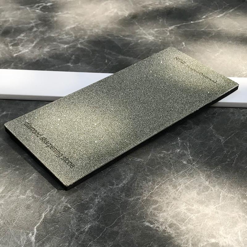 Knife Sharpener Sharpening Stone Diamond Grindstone with Bamboo Base Non-slip Base Diamond Slate Daily Sharpening Cutting Edge