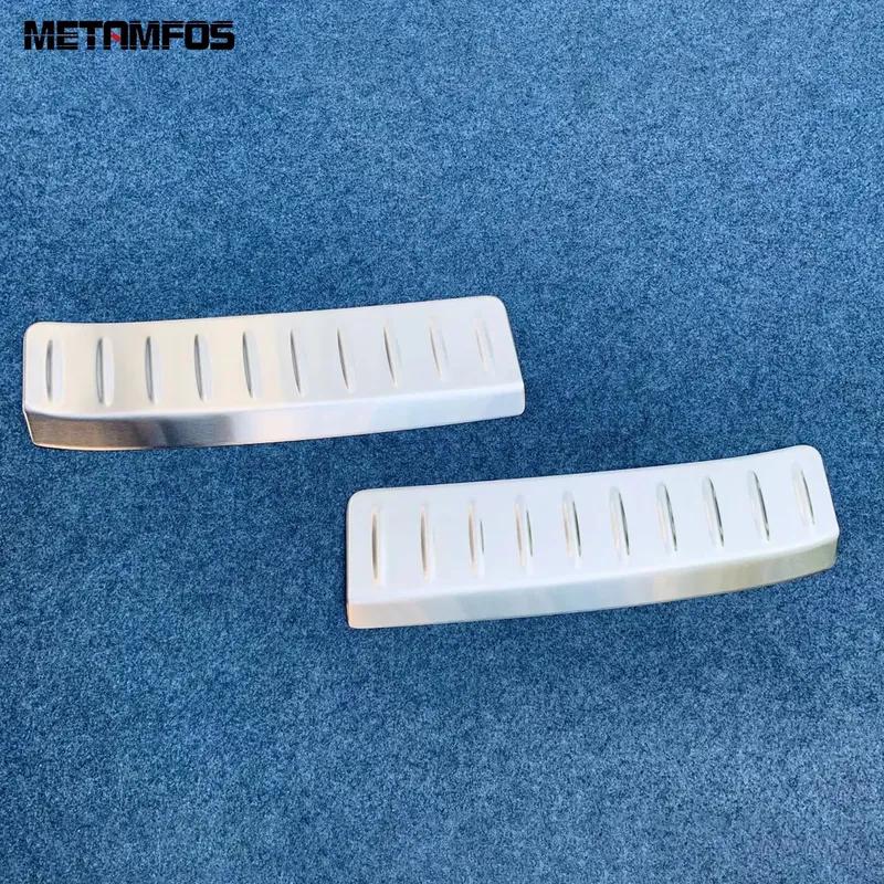 Accessories For Toyota Harrier Venza -2024 2025 Interior Rear Trunk Bumper Foot Plate Tailgate Door Sill Scuff Guard Plate
