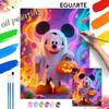Mickey Mouse Pumpkin Lollipop Oil Painting Art Kit Handmade Painting Diy Home Decoration