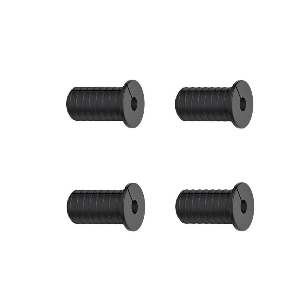 

4pcs Silicone Wall Grommets Threaded Wall Mount Ethernet Cable Grommets Non-slip Wall Hole Cover for Starlink чорний